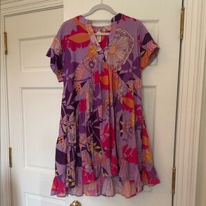 Uncle Frank Purple and Pink Floral Dress